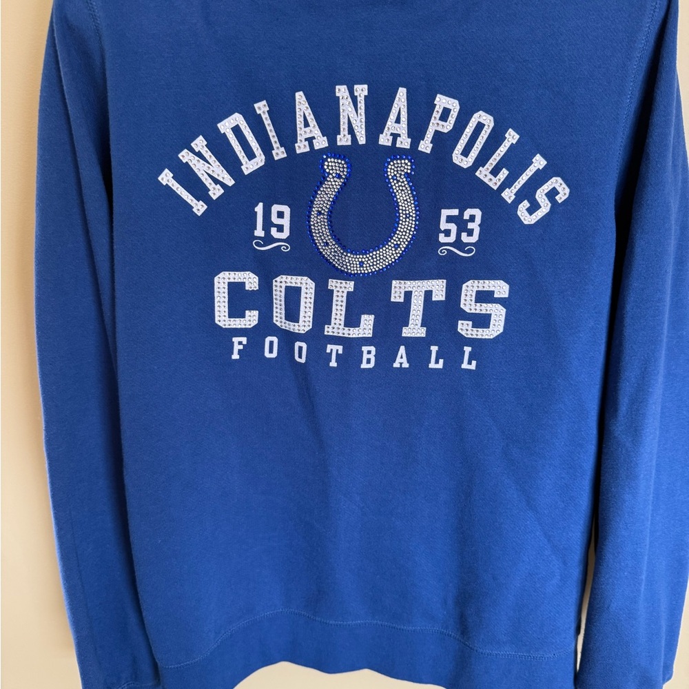 Indianapolis Colts Blue Blingy Sweatshirt (full zip)